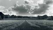 Hay Field with threatening Storm Clouds overhead.