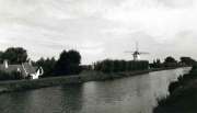 Damse Vaart with Hoeke Windmill.  Flanders.